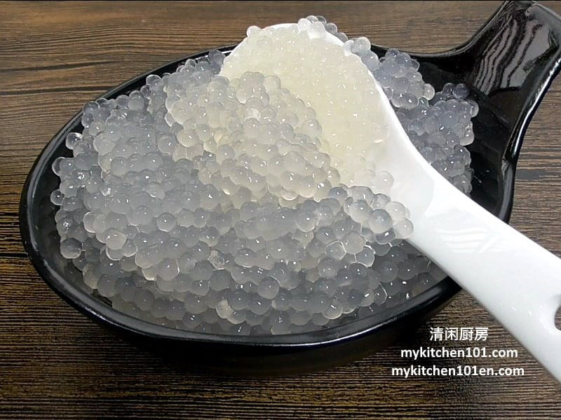 How To Cook Small Sago Pearls Translucent Chewy Mykitchen101en Com