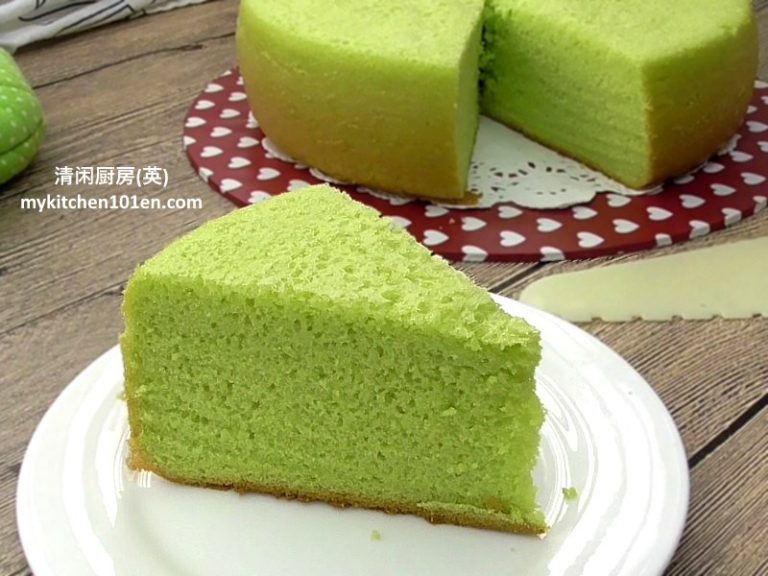 Easy Pandan Rice Cooker Sponge Cake MyKitchen101en