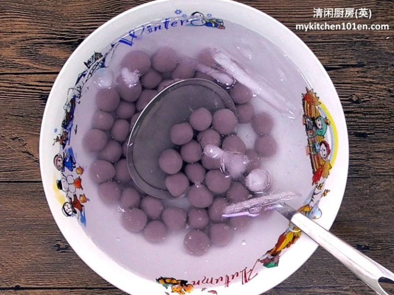 Pumpkin Sago Dessert + Purple Sweet Potato Glutinous Rice Balls ...