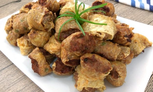 Yummy Five Spice Bak Kian (Minced Pork Rolls)