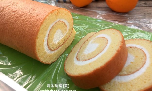 Orange Swiss Roll Cake