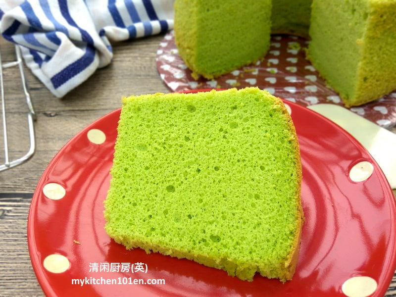 Pandan Chiffon Cake | TheZongHan | Recipe | Pandan cake, Pandan chiffon cake,  Chiffon cake