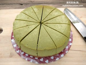 baked Matcha cheesecake Japanese green tea cheesecake