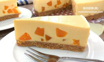 No-Bake Mango Peach Cheesecake