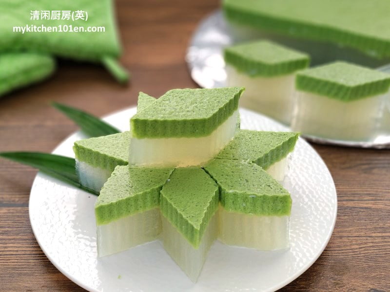 Simple Pandan Coconut Milk Agar Agar Jelly Recipe - MyKitchen101en.com