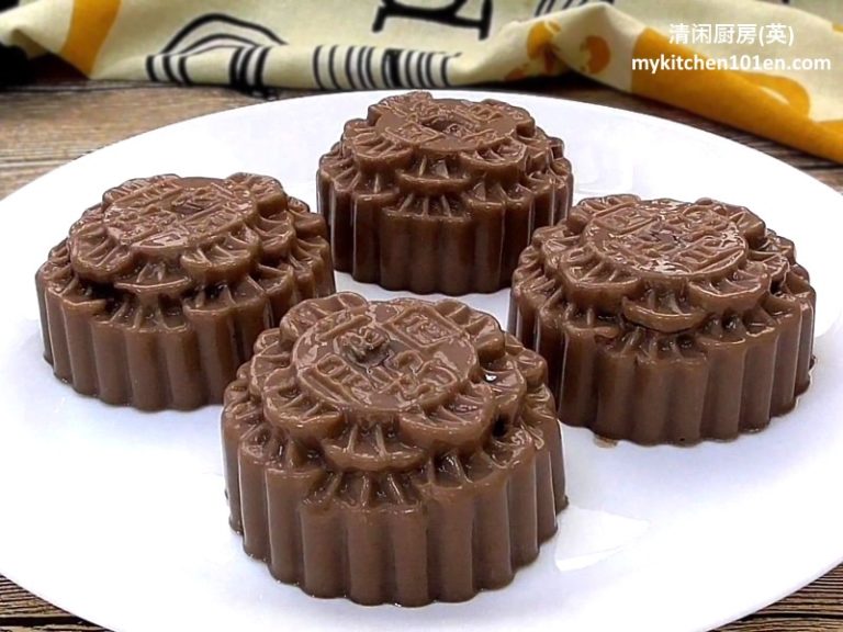 How to Make Beautiful Chocolate AgarAgar Jelly Mooncake
