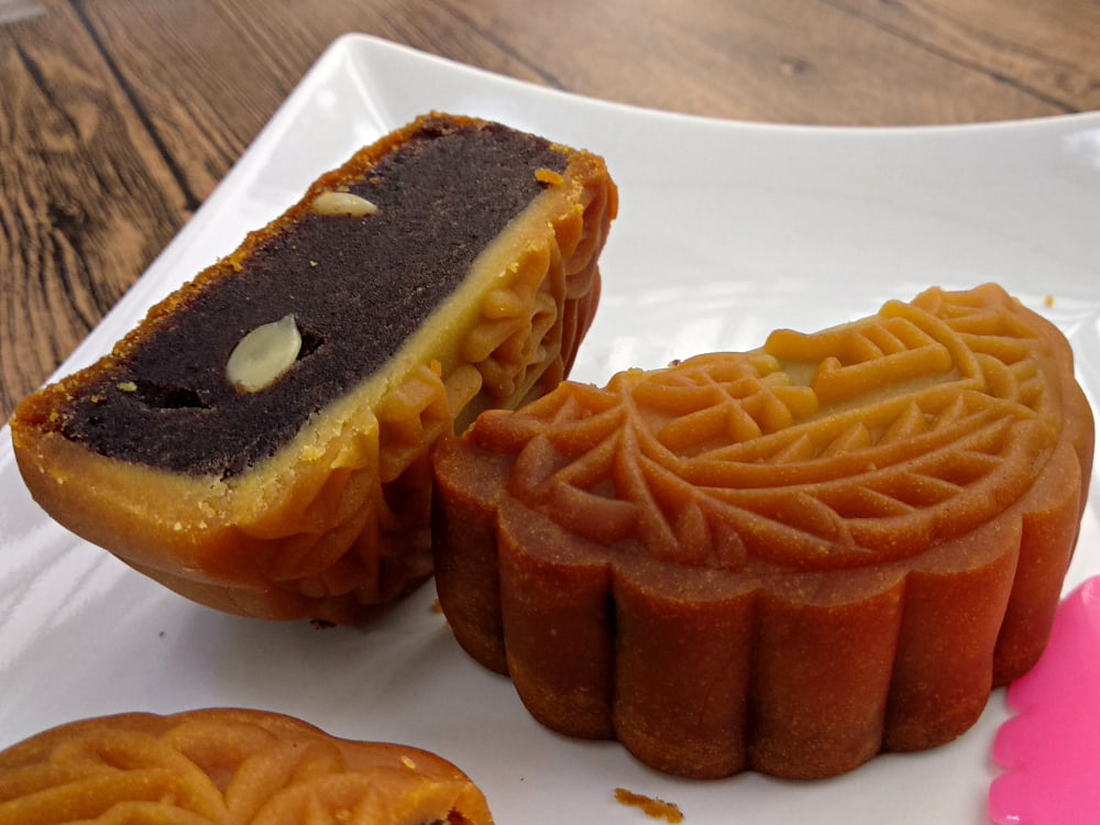 Making A Traditional Chinese Red Bean Mooncake Classic Flavour 