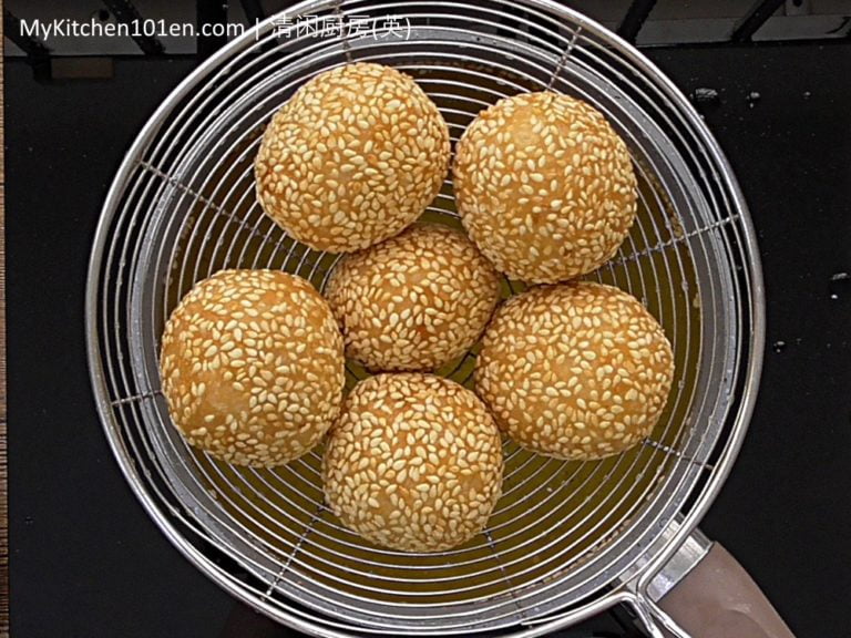 How To Make The Crispy Fried Sesame Balls Jian Dui 3806