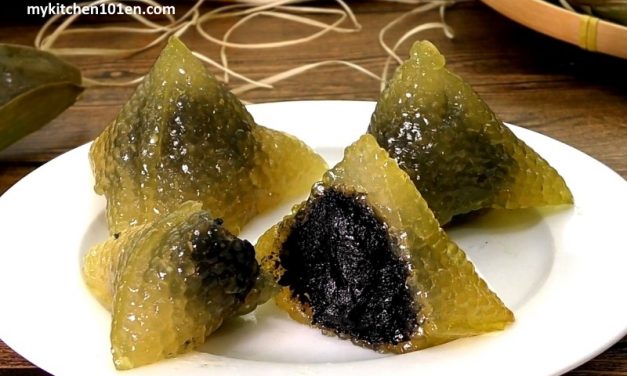 Black Sesame Paste Crystal Kee Chang (Alkaline Dumpling)