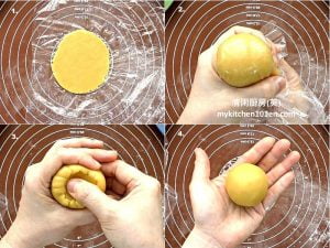 Homemade Durian Mung Bean Paste Mooncakes