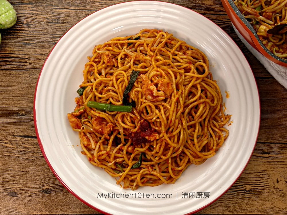 Cooking X2 Spicy Stir Fry Noodle Mee Goreng Pedas Lots Of Heat Mykitchen101en Com