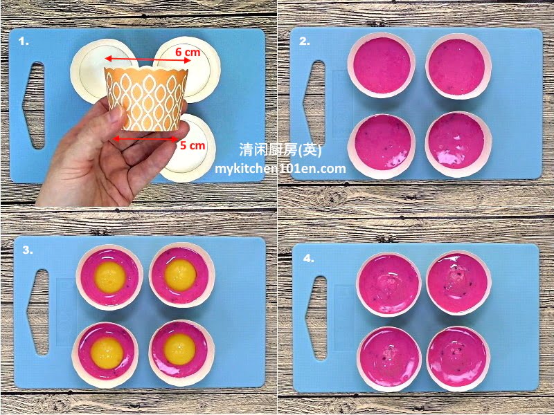 Dragon Fruit Agar-Agar Mooncakes