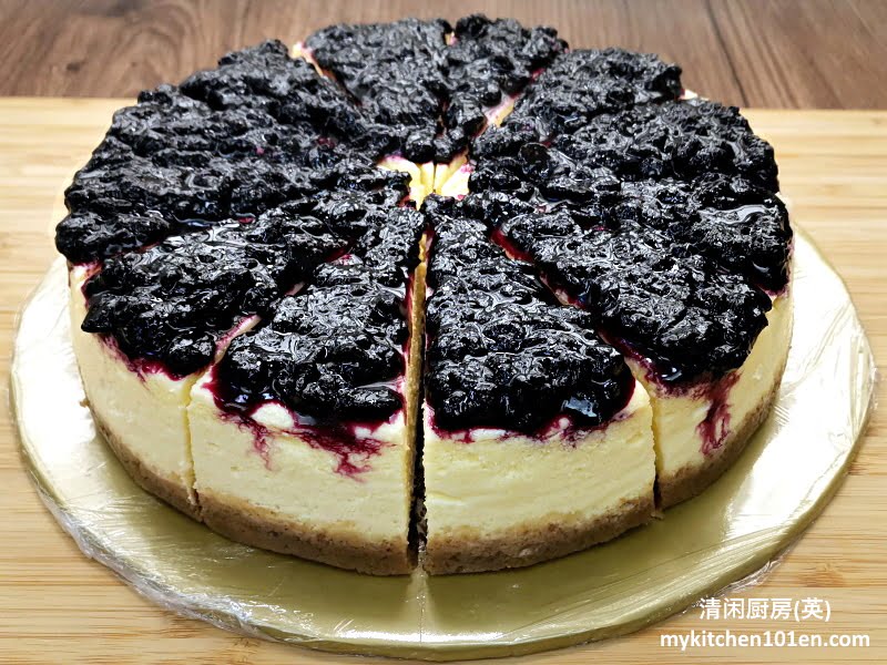 Eggles Baked Cheesecake with Homemade Blueberry Jam