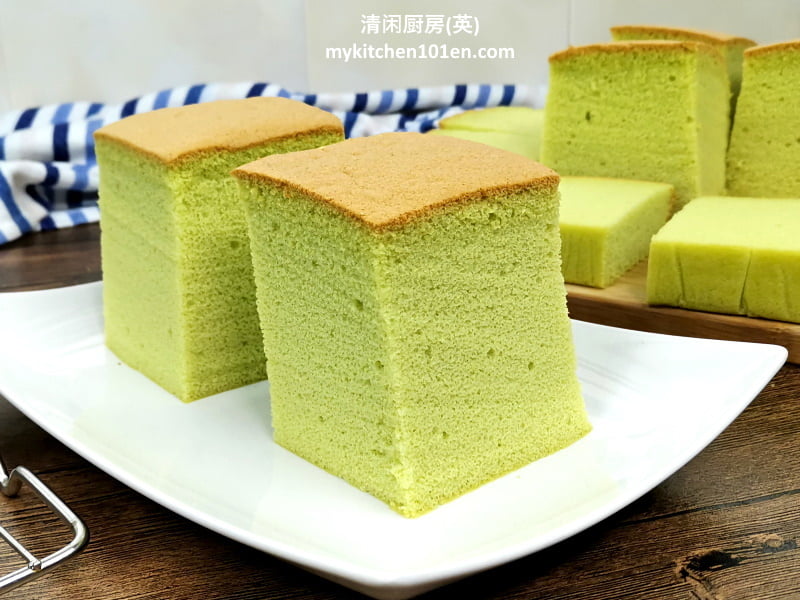 Cotton Sponge Cake Pandan version