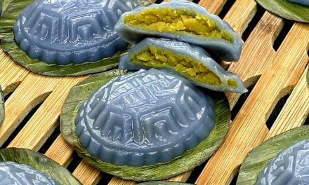 Delicious Blue Pea Angku Kuih (Low-Sugar Pumpkin Sweet Potato Paste Angku)