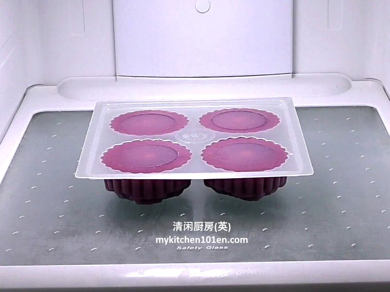 How to Make Agar-Agar Jelly Mooncake with Purple Sweet Potato