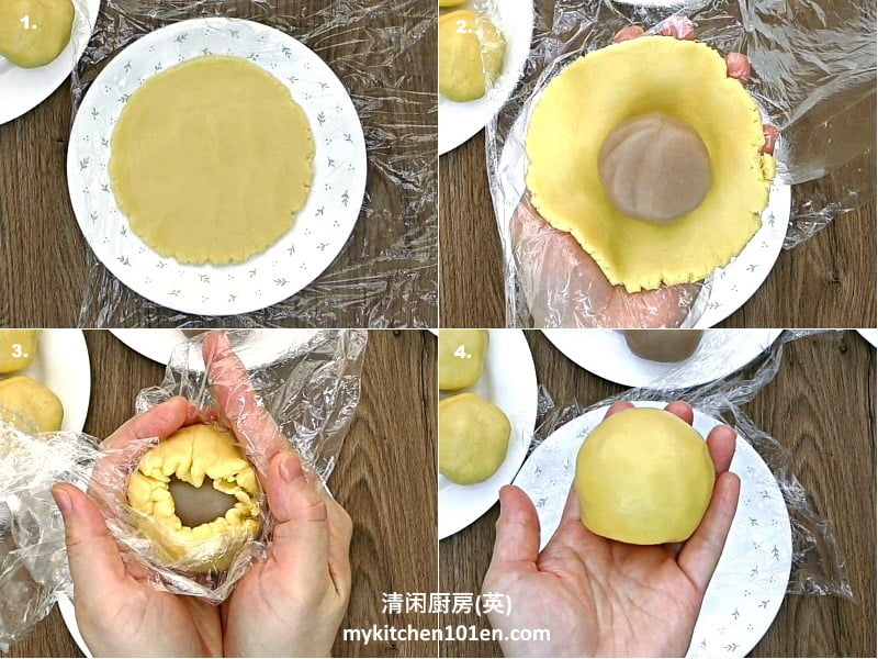 Taro Single Yolk Shanghai Mooncake (Cold Butter Version) 