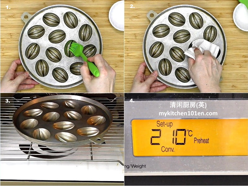 Kuih Bahulu/Bahulu Egg Sponge Cakes (Soft Reduced Sugar Version)