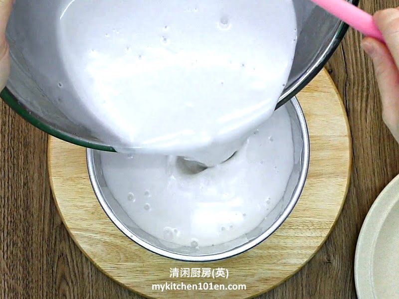 How to make Kuih Bengkang/Bingka Beras with white rice