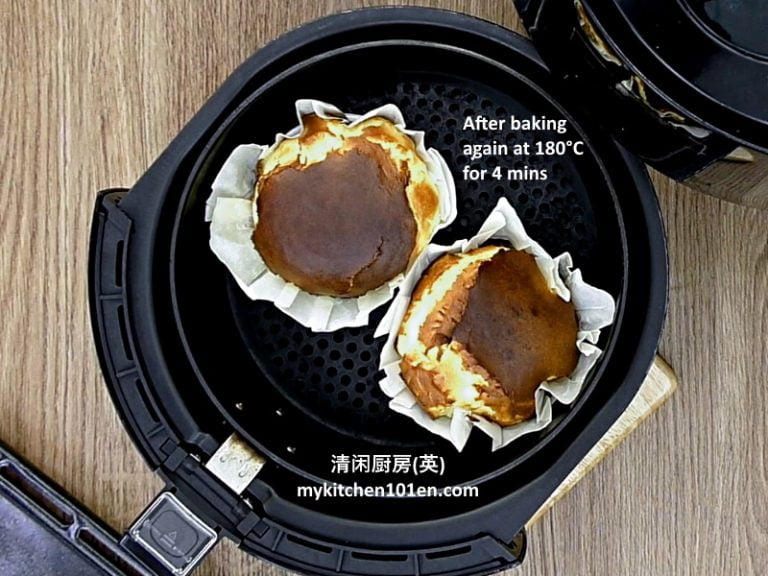 Mini Burnt Cheesecake with Air Fryer