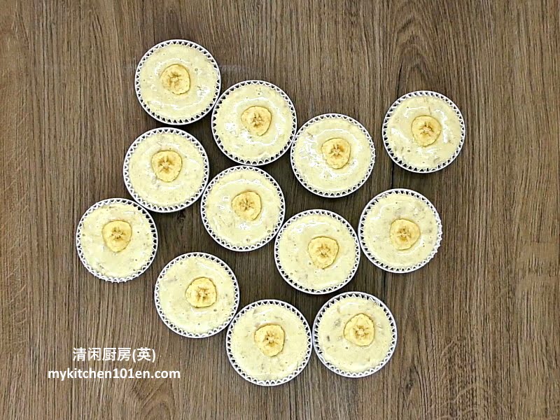 Baked Banana Walnut Egg Sponge Cakes-No Artificial Flavouring/Baking Powder/Baking Soda