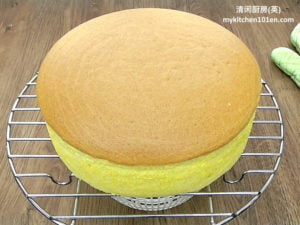 Cotton Sponge Cake made with Fresh Orange