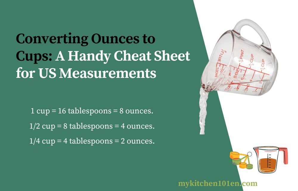 Converting Ounces to Cups: A Handy Cheat Sheet for US Measurements