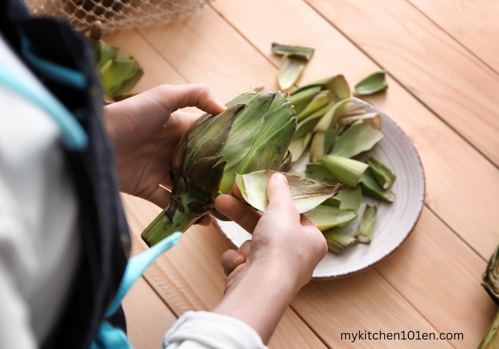 peel artichokes