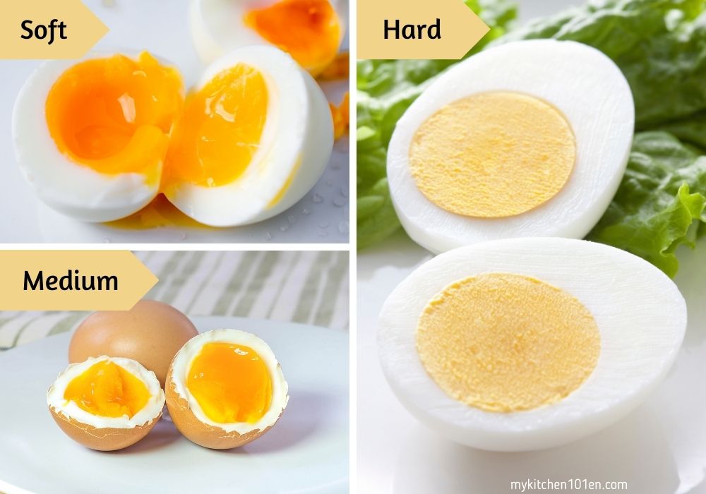 How to achieve a soft, medium, or hard yolk