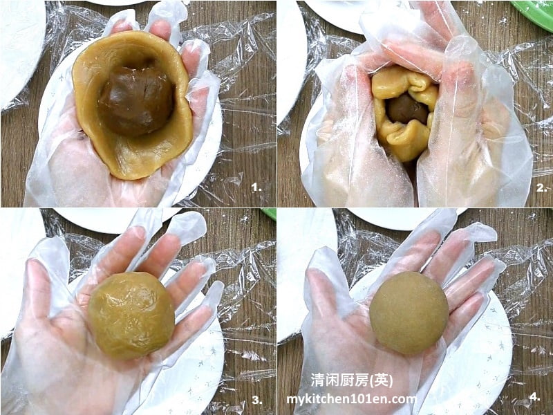 coffee snow skin mooncake